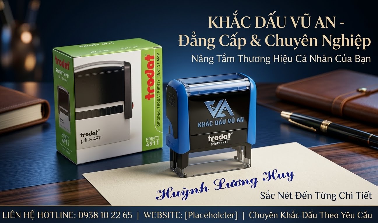 🏢 CON DẤU TÊN + CHỨC DANH ĐẸP CHO LÃNH ĐẠO – QUYỀN LỰC VÀ ĐẲNG CẤP.