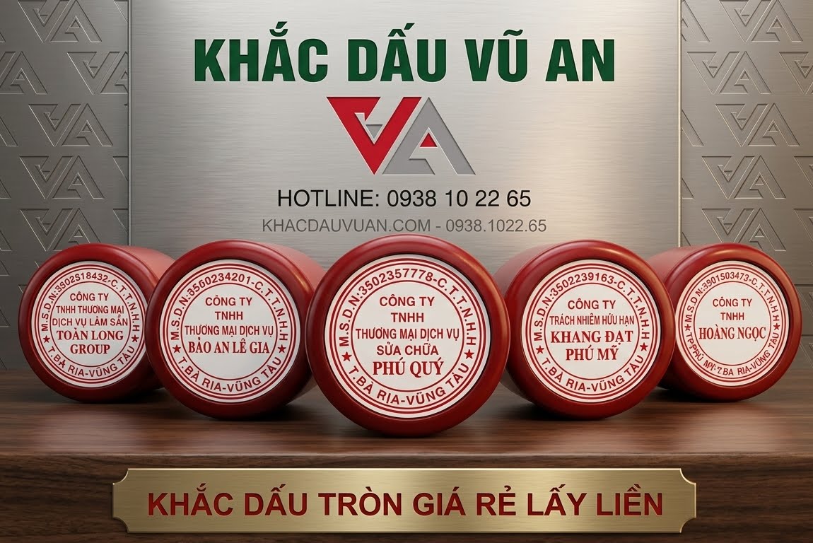 🏢 LÀM DẤU TRÒN DOANH NGHIỆP GIÁ RẺ TP.HCM – CHUẨN PHÁP LÝ, CÁN SHINY XỊN. Bảng Giá Khắc Dấu TP.HCM Mới Nhất – Địa Chỉ Làm Con Dấu Uy Tín Giá Rẻ