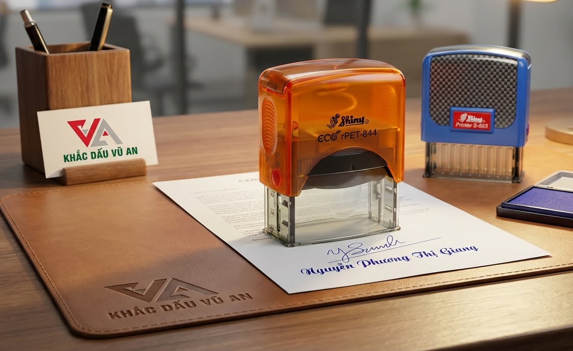 Để tạo ra một con dấu sắc nét và giống chữ ký thật đến 99%, quy trình gia công cần sự tỉ mỉ và hỗ trợ từ công nghệ hiện đại