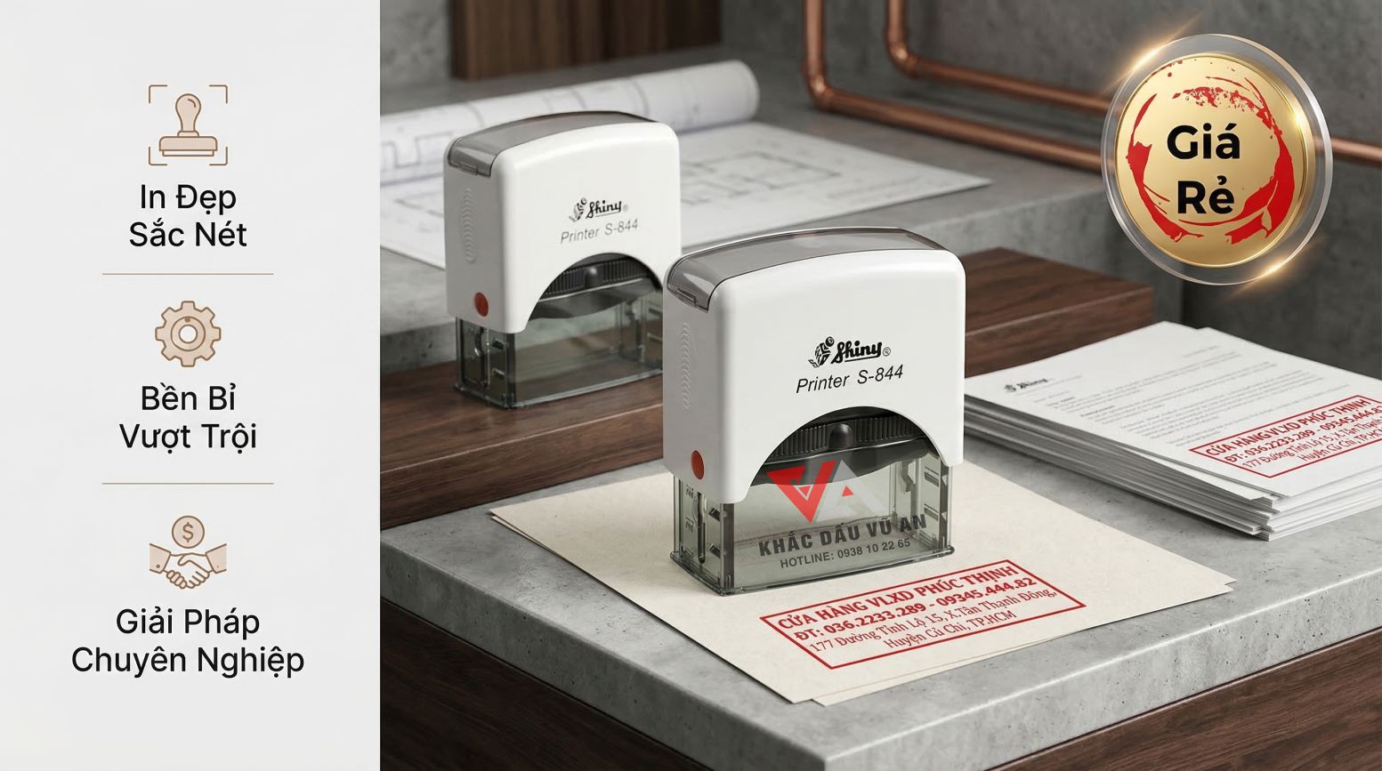 ⚡ KHẮC DẤU CỬA HÀNG LẤY LIỀN SAU 5P – GIAO HỎA TỐC 15P TOÀN TP.HCM. ⏱️ CẦN MỘC CỬA HÀNG GẤP ĐỂ ĐÓNG TÚI NILON, BAO BÌ? GỌI CÓ NGAY!