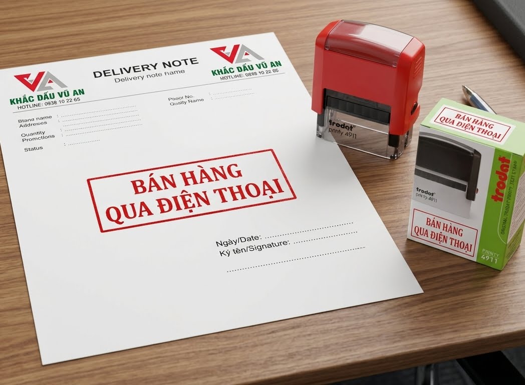 Địa Chỉ Khắc Con Dấu Bán Hàng Qua Điện Thoại Uy Tín