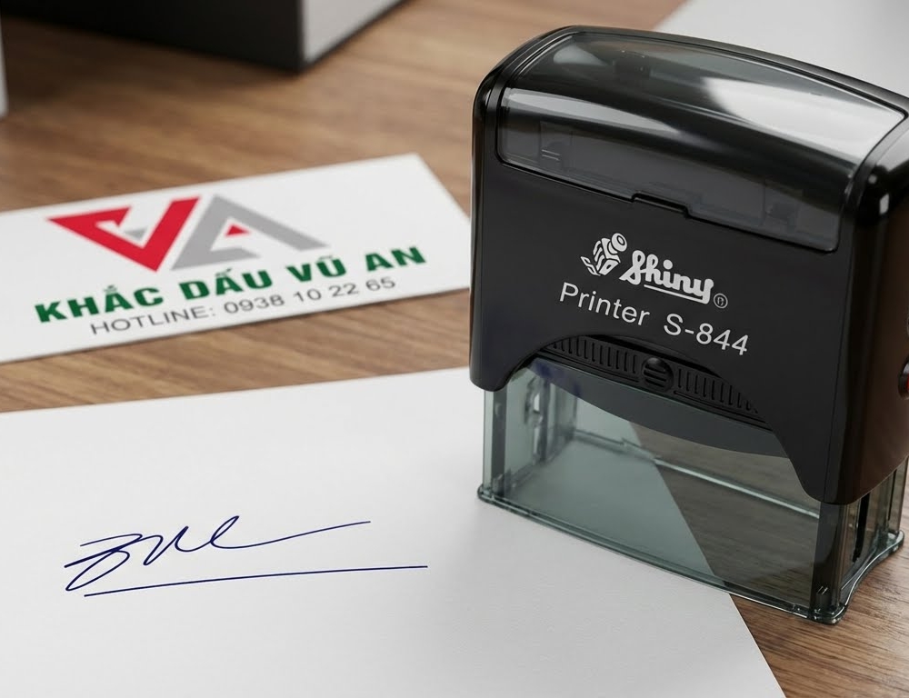 Chúng tôi chỉ sử dụng các dòng cán dấu cao cấp từ Shiny, Trodat, Colop giúp đóng êm tay, mực xuống đều màu và bền bỉ qua hàng nghìn lần sử dụng.