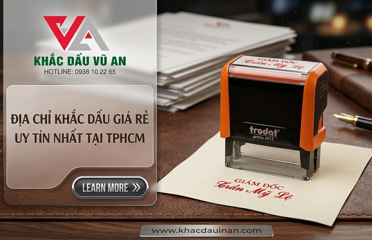 💰 ĐỊA CHỈ KHẮC DẤU GIÁ RẺ TP.HCM – CHỈ TỪ 80K, GIÁ GỐC TẠI XƯỞNG! 💸 LÀM CON DẤU GIÁ RẺ TP.HCM: ĐẸP - SẮC NÉT - TIẾT KIỆM ĐẾN 30%.