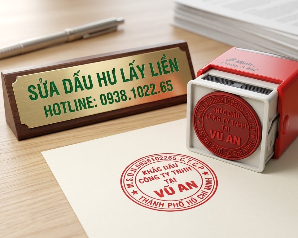 🛠️ SỬA CON DẤU HƯ LẤY LIỀN – 5 PHÚT HỒI SINH CON DẤU CŨ!