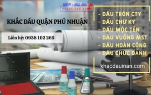 Dịch vụ khắc dấu quận Phú Nhuận
