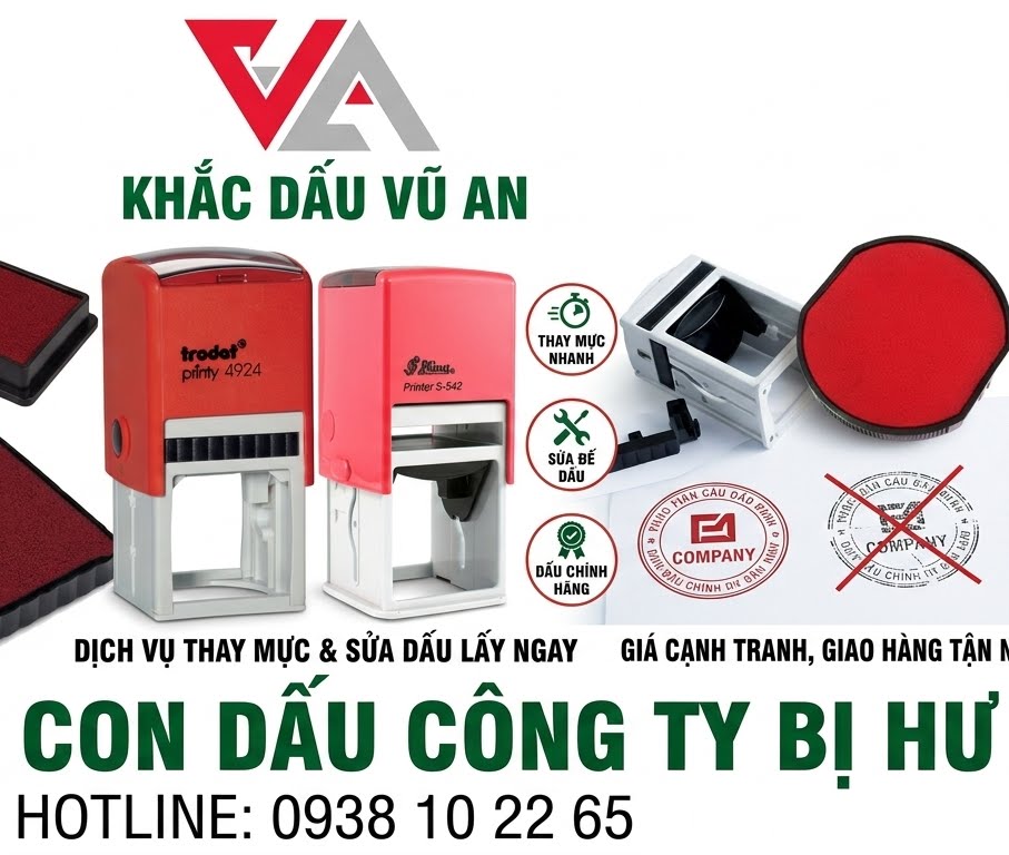 sửa con dấu hư hỏng tại Quận 1
