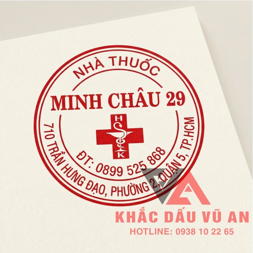 ✅ CON DẤU NHÀ THUỐC CHUYÊN NGHIỆP – NÂNG TẦM UY TÍN DƯỢC SĨ TẠI VŨ AN.
