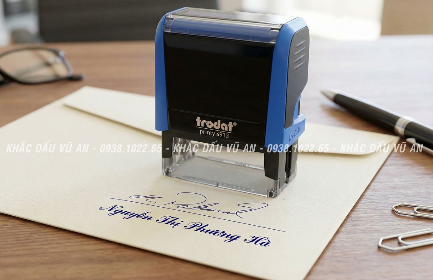 Chuyên nghiệp hóa hồ sơ: Phù hợp đóng trên hóa đơn, phiếu thu, hợp đồng nội bộ hoặc các văn bản hành chính.