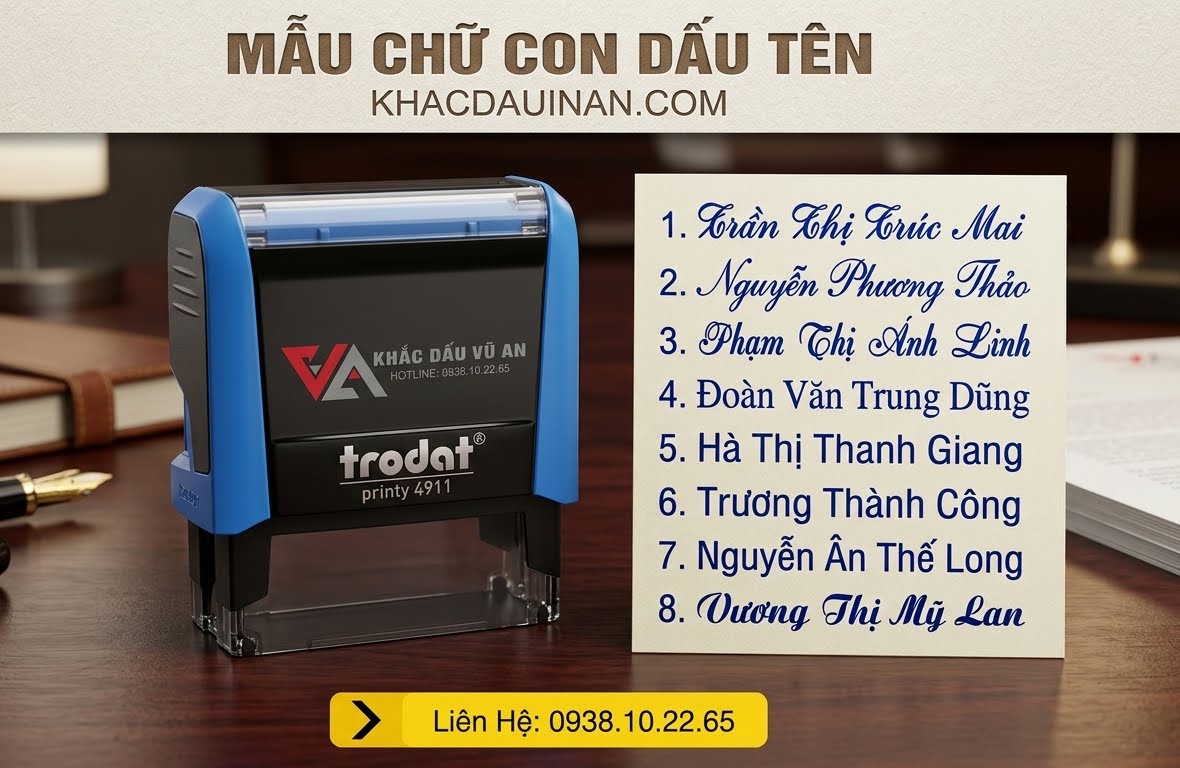 ⏱️ CẦN KHẮC DẤU TÊN GẤP? THIẾT KẾ MIỄN PHÍ, LẤY NGAY TẠI XƯỞNG!